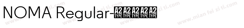 NOMA Regular字体转换
